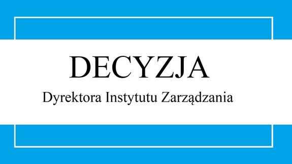 Decyzja Dyrektora